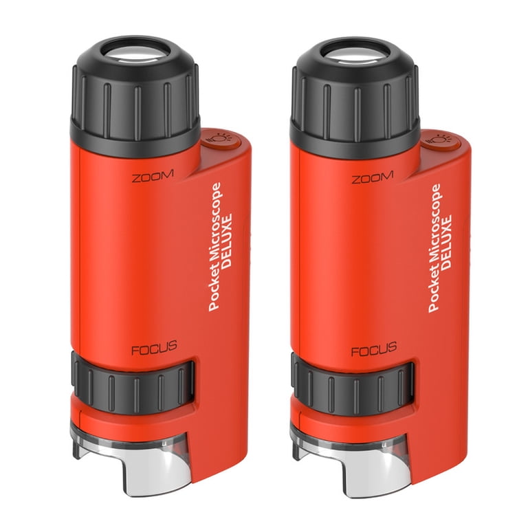 Handheld Mini Microscope with LED Light, 2 Pack photo 1