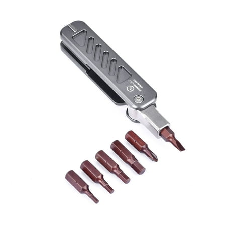 UNWAYFOTO DW-02 PRO Folding Tool Set with Hex Key Wrenches Stainless Steel 2.5/3/4/5mm, Phillips and Flat Head, Edc Multitool Keychain Screwdriver
