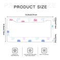 thumbnail image 6 of Cute Jellyfish License Plate Frames Universal Aluminum Tag Holder Cover with 2 Holes Screws for Front Rear Car Plate Decor 12x6 Inch for Women Men, 6 of 6