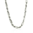 thumbnail image 3 of ARAIYA FINE JEWELRY 925 Sterling Silver 5.08 mm Rhodium Plated Rope Chain 24'' for Mens, 3 of 6