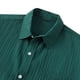 thumbnail image 5 of Camisas Elvqul para Hombre Verde del Ejército Casuales a Rayas Algodón Manga Corta Solapa Botones, 5 of 9