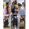 thumbnail image 3 of Women's Tulle Skirts High Low Layered Puffy Fairy Skirts Midi Length Irregular Tutu Skirt, 3 of 7