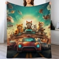 thumbnail image 3 of MDO Blanket Soft Cozy Fleece Throw Blanket Plush Lightweight Warm Fuzzy Flannel Blankets and Throws for Couch Sofa Bed 50"X40", 3 of 6