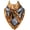 Brown, variant on 35 Inch Wild Rag Cowboy Scarves for Men, Large Rancher Neckerchief Silk Feel, Oversize Western Bandana