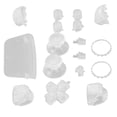 thumbnail image 4 of Kit De Botones De Repuesto, Carcasa De Repuesto De Llave Durable Multicolor Transparente Para PS5 Gamepad Manija Accesorios Para Controlador PS5 YLSHRF Blanco transparente, 4 of 8