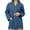 Ceil Blue, variant on Panda Uniform by HeedFit Women's 32" Medical Lab Coat, Snap Front, Notched Lapel, 2XL, Teal