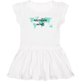 thumbnail image 3 of Inktastic Adventure Awaits Teal World Map Girls Toddler Dress, 3 of 5