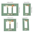 thumbnail image 2 of Yayeee Rocker Switch Wall Plate 3-Gang 6.5"x4.6" Home Decorative Outlet Cover, Lemon Glass, 2 of 6