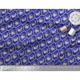 thumbnail image 2 of Soimoi Blue Poly Georgette Fabric Floral Damask Decor Fabric Printed Yard 52 Inch Wide, 2 of 3