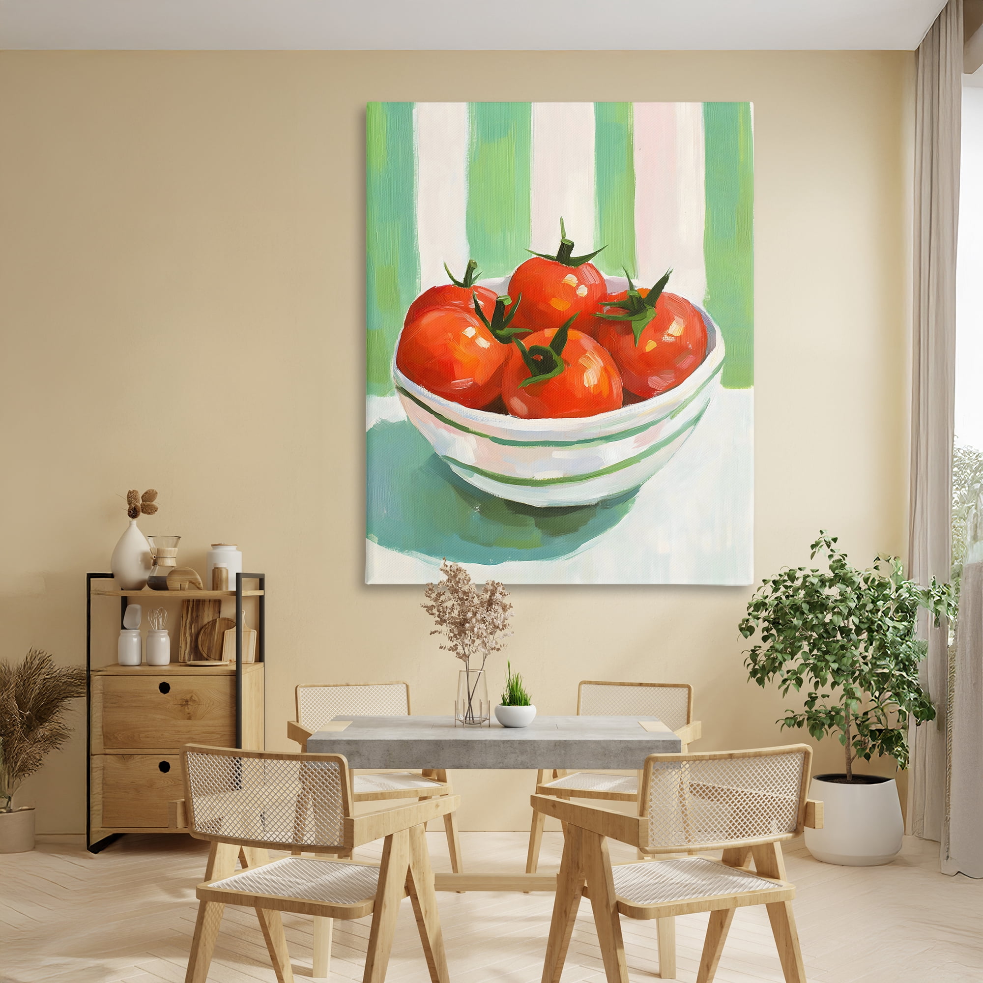 Stupell Industries Bowl of Fresh Tomatoes Canvas Wall Art, design by The Prints Vibe