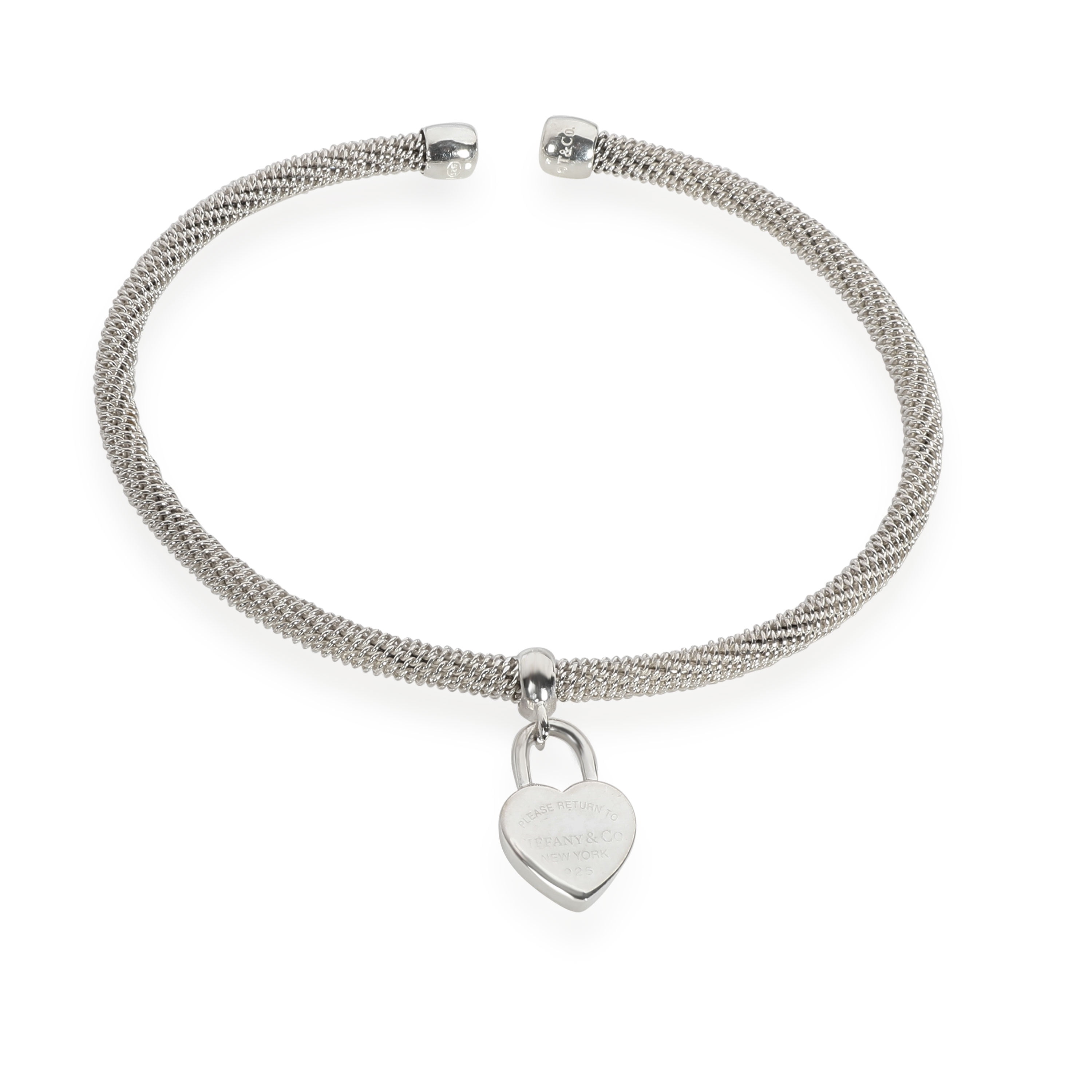 Tiffany & Co. Return to Tiffany Heart Tag Flexible Bracelet in Sterling  Silver