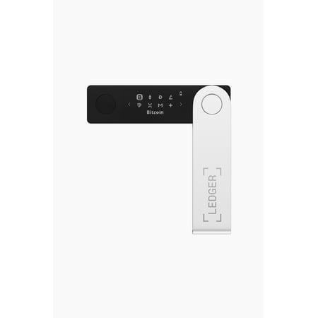 Nano X Crypto Hardware Wallet - Securely Store Cryptocurrency Assets with Bluetooth Connectivity for Ultimate Security and Ease - Onyx Black Finish