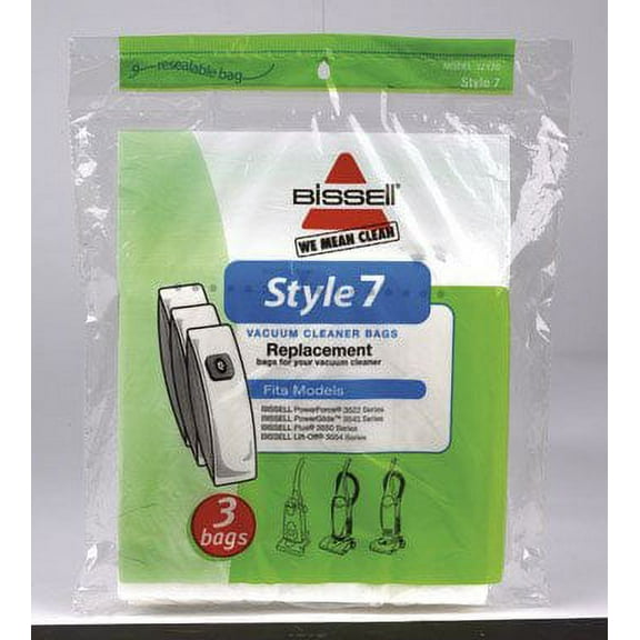 Compatible with Bissell Lift-Off Vacuum Style 7 Fits Bagged 6 / Pack