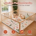 thumbnail image 3 of JoyStone Baby Play Mat, 50" X 50" Playpen Mat, Thick One-Piece Crawling Mat for Playpen, Odorless Soft Floor Mat, Anti-Slip Activity Playmats for Babies,Toddlers, Infants, 3 of 12
