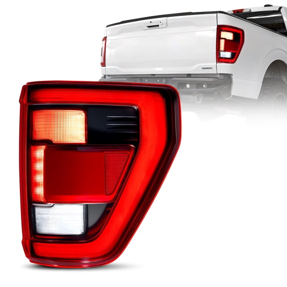 SPBTAR LED Tail Light Fit For 2021-2023 Ford F150 LED Tail Light Assembly w/Blind Spot, Left Driver Side/Right Passenger Side Tailligh