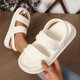 thumbnail image 5 of Bmisegm Cool Slippers Female Soft Soled Non Slip Wear Resisting Flat Beach Flops Lady Sandals Women Slippers Sandals Women Summer White 7, 5 of 6