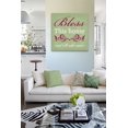 thumbnail image 3 of MuralMax Inspirational Quote Wall Decor - Bless This Home & All Who Canvas Art - Gifts For Wedding Anniversary, Bridal Showers, Parents, Grandparents, Office Parties - Color, Mint - Size 20 x 20, 3 of 5