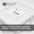 thumbnail image 5 of Sticker Paper, White, 8.5 x 11 Full Sheet Label, Inkjet or Laser Printer, Online Labels (100 Sheet Pack), 5 of 9