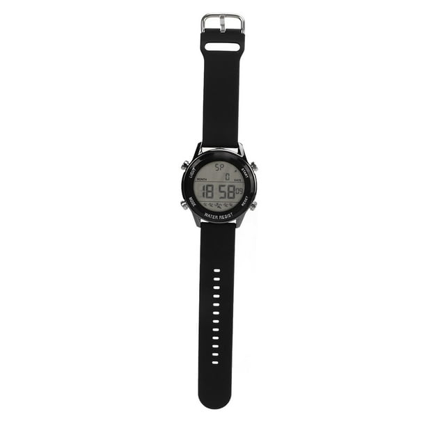 Reloj cronógrafo digital WR50M impermeable luminoso pantalla grande reloj deportivo al aire libre para hombres negro YUNYI BRAND Deportes