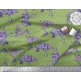 thumbnail image 3 of Soimoi Green Cotton Cambric Fabric Waves & World Map Printed Fabric 1 Yard 42 Inch Wide, 3 of 3