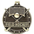 thumbnail image 2 of Field Hockey Medals, 2" Gold Diecast Field Hockey Medal Award 20 Pack, 2 of 2