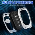 thumbnail image 3 of Key Fob Cover Compatible with Toyota 2025-2026 Keychain Case Holder Protector,Silver, 3 of 6