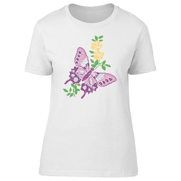 Crochet Pink Butterfly Tee Women's -Image by Shutterstock