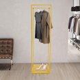 thumbnail image 5 of Clothing Display Stand, Modern Freestanding Metal Drying Clothes Garment Rack with Clothing Hanging Display Organizer for Laundry Room, Bedrooms, Clothing Stores, Shops, Balconies, Offices, Studios, 5 of 8
