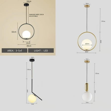 

DUFDIEJ Modern LED Pendant Light E27 Holder Bedroom Beside Hanging Lamp Nordic Simple Lamp Living Room Kitchen Room Light Chandelier