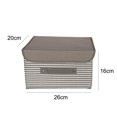 thumbnail image 2 of Horizontal stripe creative organizer box household supplies storage box, 2 of 5