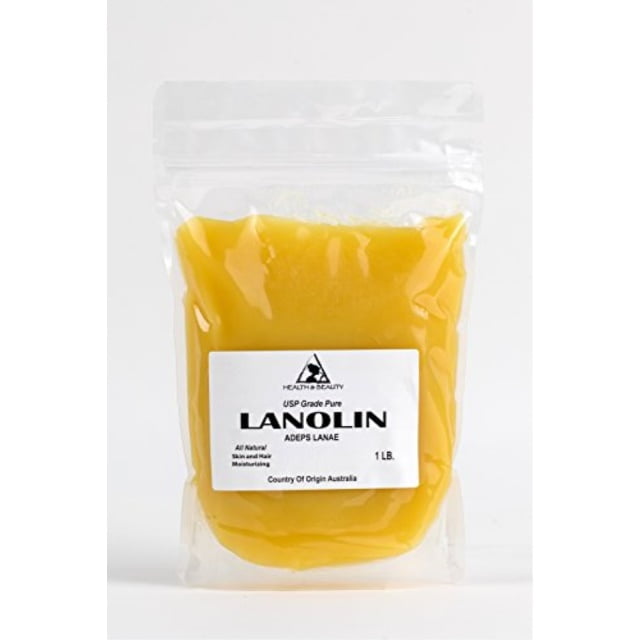 Lanolin Anhydrous USP Grade Ultra Refined Skin Lip Moisturizing 100% Pure 1 LB