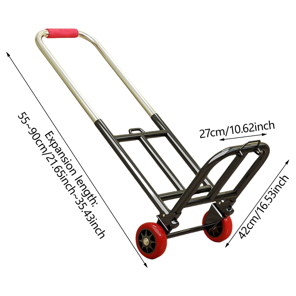 Multipurpose Folding Hand Truck Cart with Stable Wheels for Various Terrains