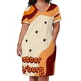 thumbnail image 2 of Vestido de noche holgado de lujo con bolsillo para mujer ropa de moda life's better in blackburg groovy stars, 2 of 6
