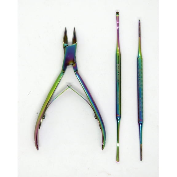 Body Toolz Rainbow Color Ingrown Toenail Set. Remove Unwanted Ingrown Nails