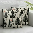 thumbnail image 3 of Nawypu  Pine Tree Forest White Geometry Throw Pillow Case Cushion Cover Home Sofa Decorative, 3 of 5