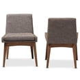 thumbnail image 4 of Baxton Studio Nexus Dining Side Chair in Gray and Brown (Set of 2), 4 of 8