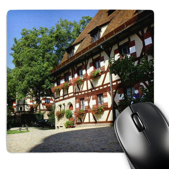 3dRose, Another warm day near the castles of Nurnberg, MousePad