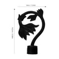 thumbnail image 2 of OUNONA 4pcs Roman Rod End Ornament for Interior Designers with Black ABS Material, 2 of 8