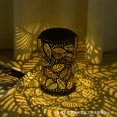 thumbnail image 3 of OUTOLOXIT Solar Lanterns Outdoor Hanging Lantern Lights, Hollowed-Out Metal Decor Lantern, LED Decorative Garden Light - Delicate Garden Decoration for Patio, 3 of 4