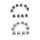 thumbnail image 5 of 20 Piezas Botón de Parachoques RB / LB Interruptor Táctil Reemplazos para Botones Dudosos, 5 of 7