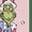 HEATHER PINK, variant on The Grinch - Share Joy - Youth Girls Fitted Short Sleeve T-Shirt