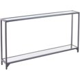 thumbnail image 4 of Table Console en Verre Bergen Argent, 4 of 8