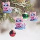 thumbnail image 1 of Ireezec Acrylic Christmas Ornament Hanging Decorations for Tree Home Party Festival Gifts, Holiday Decorative Pendant with Angelic Design for Firep Wall Car Mirror Decor, 1 of 6
