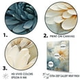 thumbnail image 3 of Designart "Beige And Blue Mums In Bloom II" Mums Floater Framed Canvas Prints, 3 of 5