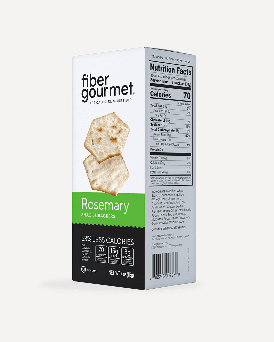 Rosemary Hexagon Cracker, 12 Pack