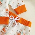 thumbnail image 7 of Sgkm Infant Girl Outfits 4t Girl Easter Clothes Easter Egg Print Sweatshirt and Carrot Sweatpant Toddler Baby Graphic Outfit, 7 of 7