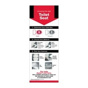 Retail First 9038382 25 x 6 x 2 in. Metal & Styrene Assorted Toilet Seat Signage Kit