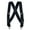Black, variant on Welch  Elastic Solid Color Clip-End Ubee Trucker Suspenders (Men Big & Tall)