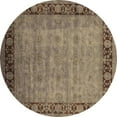 thumbnail image 1 of Ahgly Company Indoor Round Oriental Brown Industrial Area Rugs, 5' Round, 1 of 4