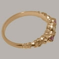thumbnail image 5 of LBG British Made 9k Rose Gold Natural Opal & Pink Tourmaline Womens Anniversary Ring - 33 size options - Size 9, 5 of 9